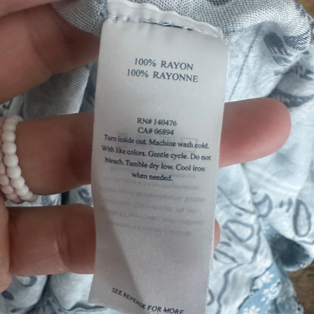 Faherty Blue Patterned Maxi Dress - image 6